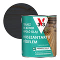 V33 Terasz- és kerti bútor ápoló olaj – 2,5 L, antracit, félig áttetsző