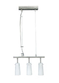 CL-004, 3XE14 60W, opal glass, nickel matt, Pendant Light