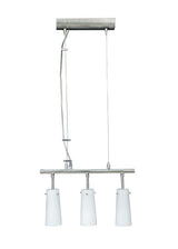 CL-004 Pendelleuchte – 3×E14 60 W, Opalglas, Nickel matt