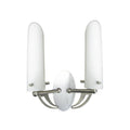 WL-02A, 2XE14 60W, opal glass, nickel matt, Wall Light