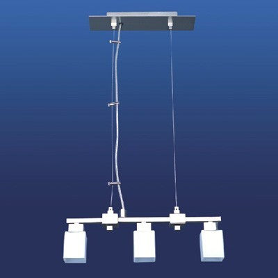CL-013-3(G9), 3XG9 40W, nickel matt, opal glass, Pendant Light