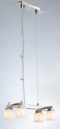 CL-013-4(G9), 4XG9 40W, nickel matt, opal glass, Pendant Light