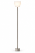 QUBELLE F1L floor lamp – 1×G9 40 W, satin nickel