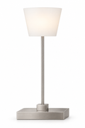 QUBELLE T1L table lamp – 1×G9 40 W, satin nickel