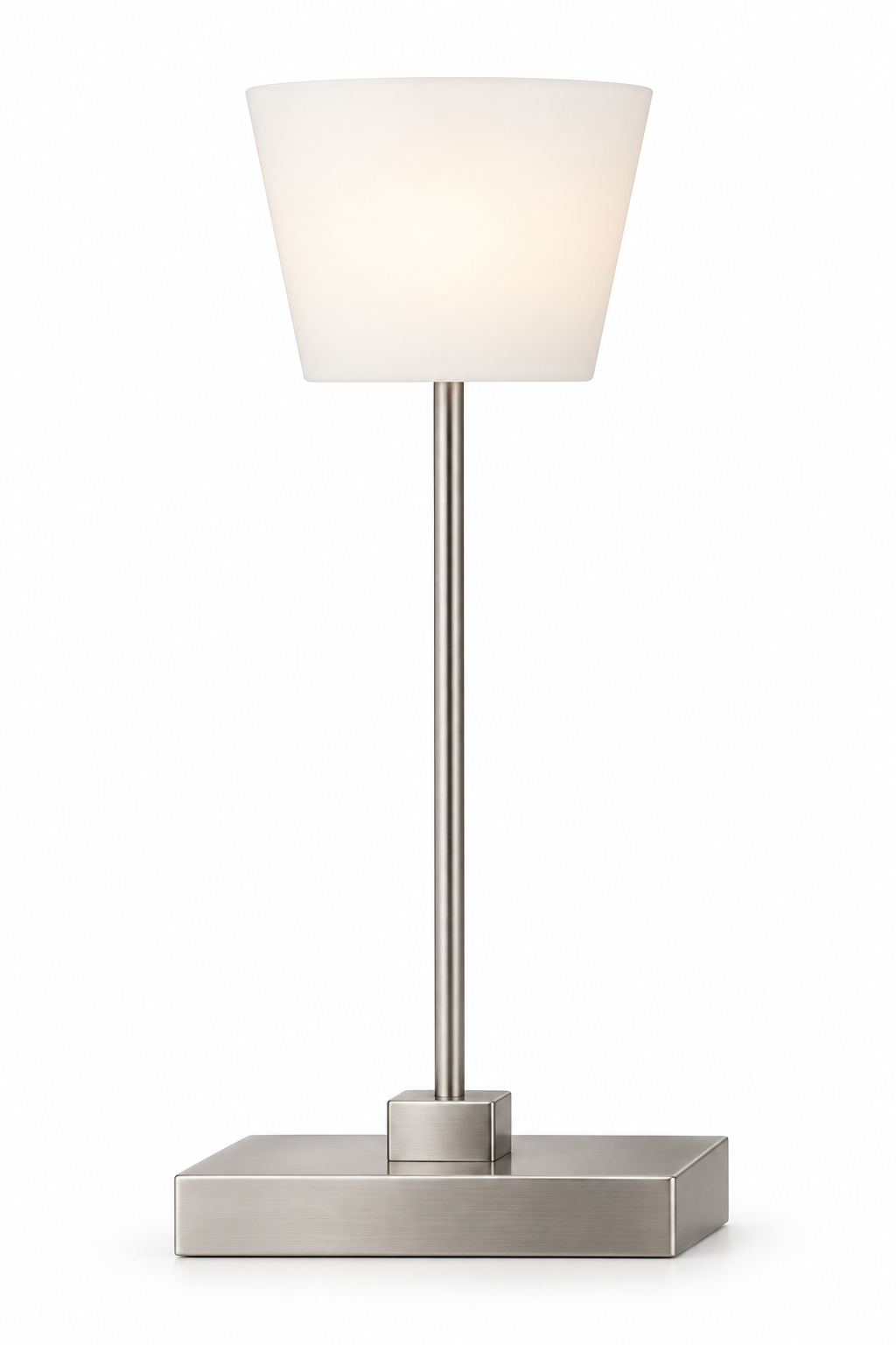 QUBELLE T1L table lamp – 1×G9 40 W, satin nickel