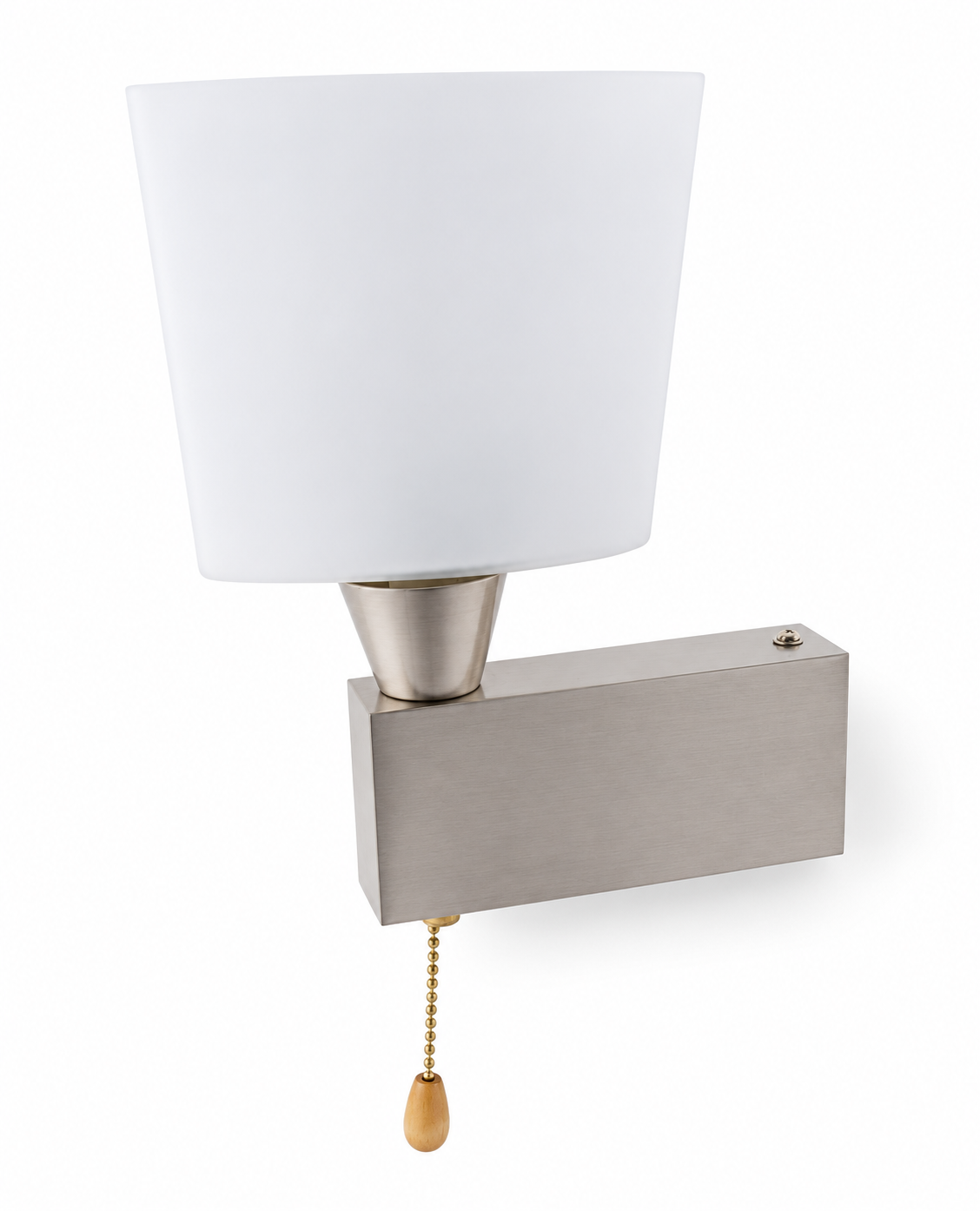 QUBELLE W1L wall light – 1×G9 40W, 230V, satin nickel