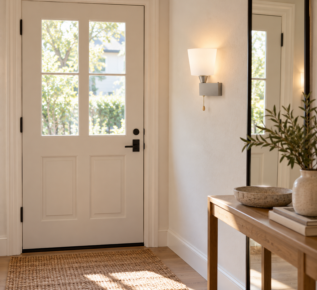 QUBELLE W1L wall light – 1×G9 40W, 230V, satin nickel