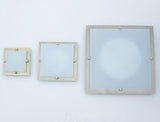 MELIA wall/ceiling light – 23 cm, 1×G9 40W, 230V, light wood, 3-colour glass, antique bronze