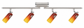 Hot Fire-A4 Spotleuchte – 4×G9 40 W, Chrom/Chrom matt