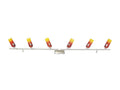 Hot Fire-A6, 6x40W 230V G9, chrome+mat chrome, Spotlampa