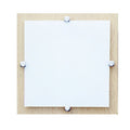 MELIA 23 cm 1XG9 40W 230V, light wood base/white glass/nickel screw