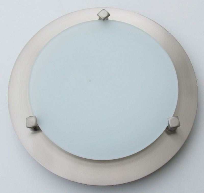 MELISSA D23 cm, 1XG9 40W 230V, round, nickel base/white glass/nickel screw