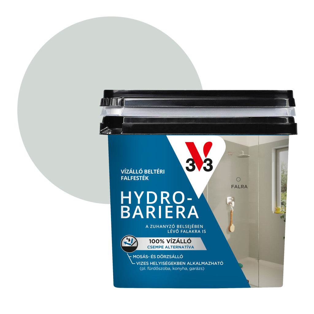 V33 Hydro-Bariera vízálló beltéri falfesték – 0,75 L, hegyi kristály