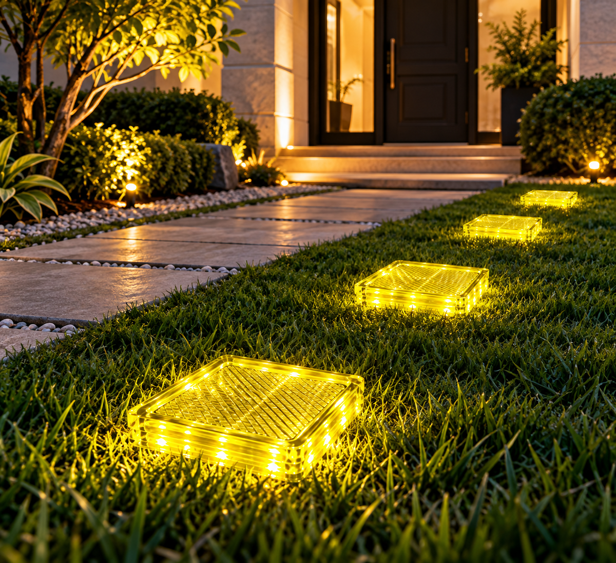 LED Crystalbrick crystal brick light – G10, 1×2 W, yellow