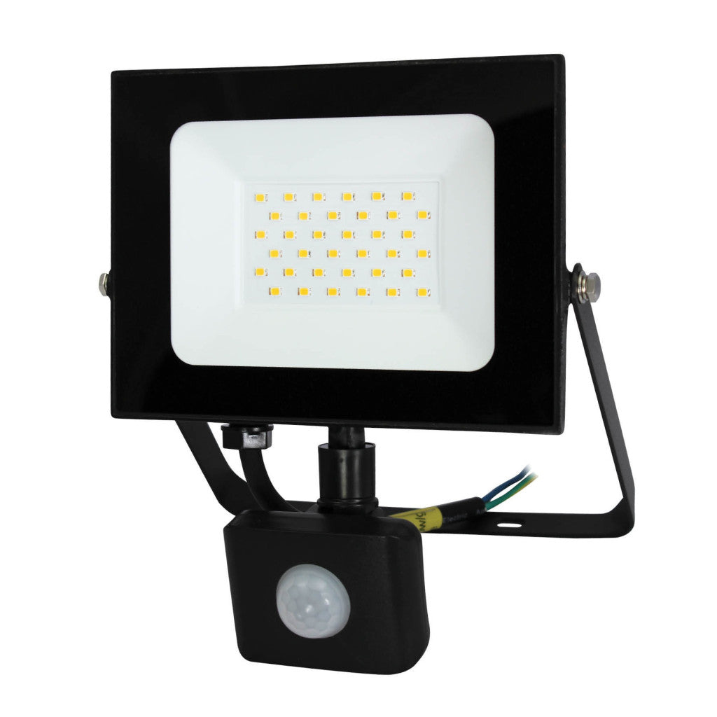 ANCO LED reflektor mozgásérzékelővel – 30 W, 2550 lm, 4000 K, IP44, fekete