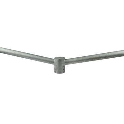 ROLUX oszlopfej-elosztó Ø76 mm-es oszlopra, 2 db Ø60 mm-es csappal, horganyzott