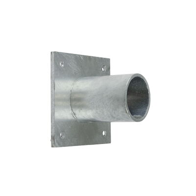 ROLUX straight wall bracket for pole lights, Ø60 mm spigot, galvanised