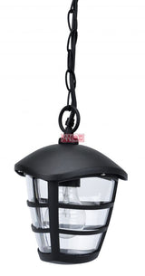 ANCO Cologne outdoor hanging lamp – E27, max. 60 W, IP44, black