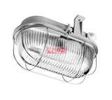 ANCO oval bulkhead light – E27, max. 100 W, IP44, grey