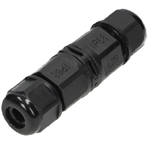 ANCO IP68 kábelösszekötő max. 3x4 mm² kábelhez, 25 A, kültéri, fekete