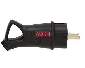 ANCO Schutzkontakt-Gummistecker mit Griff – IP44