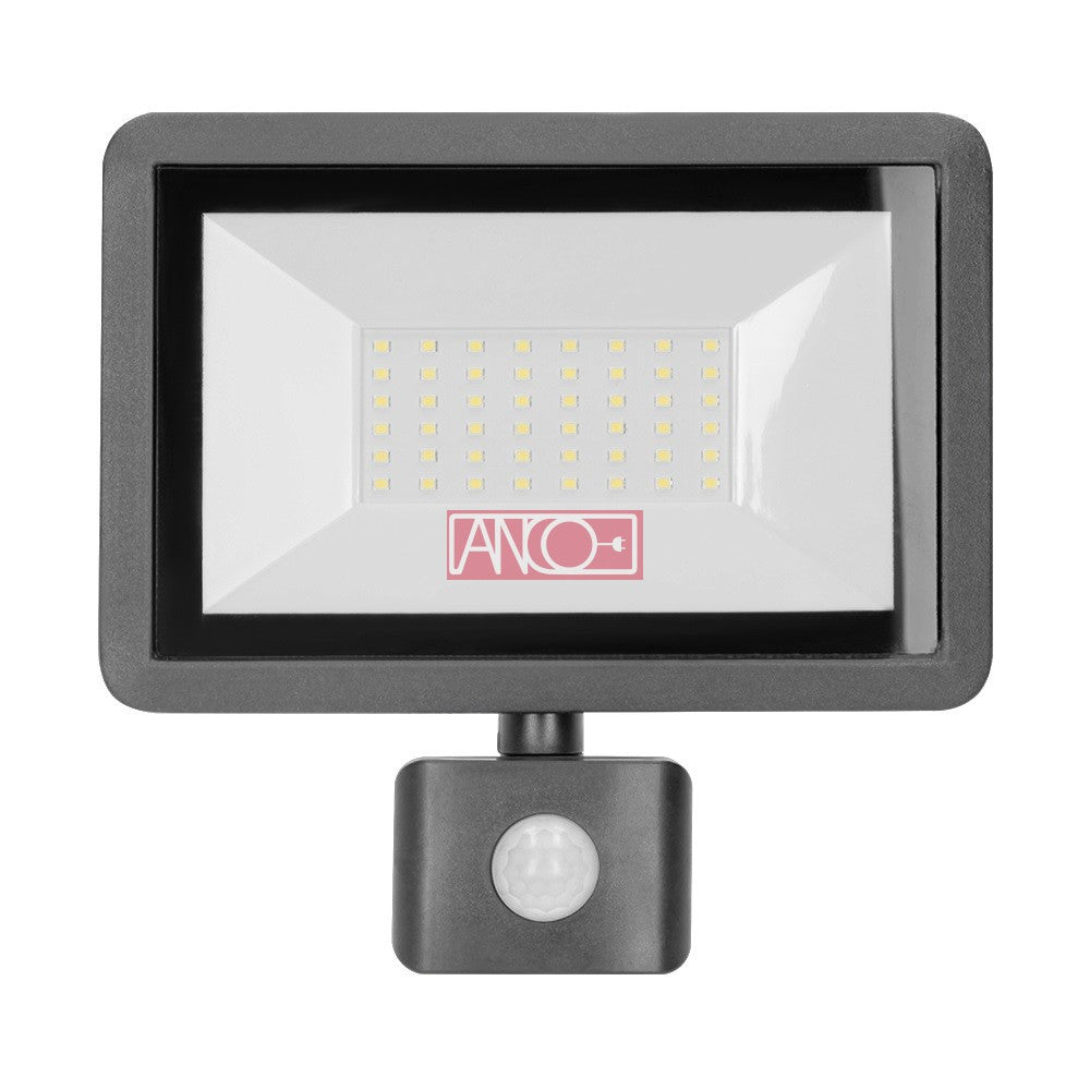 ANCO LED reflektor mozgásérzékelővel – 50 W, 4000 lm, 4000 K, IP44