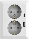 ANCO Olympic 2-es dugalj USB-A + USB-C, fehér