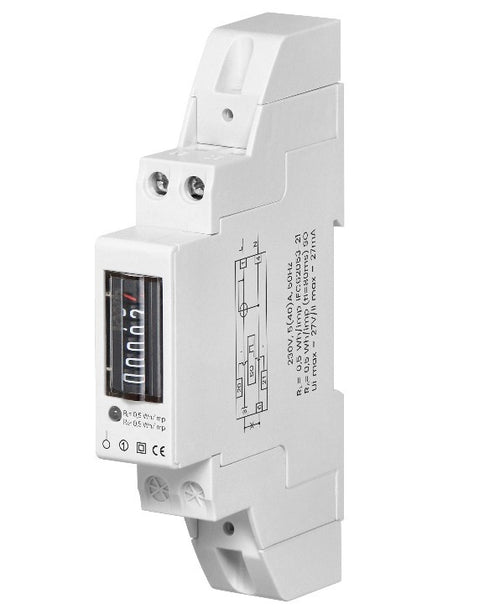 ANCO 1 fázisú elektromechanikus almérő, 5–40 A, DIN sínre, 1 modul