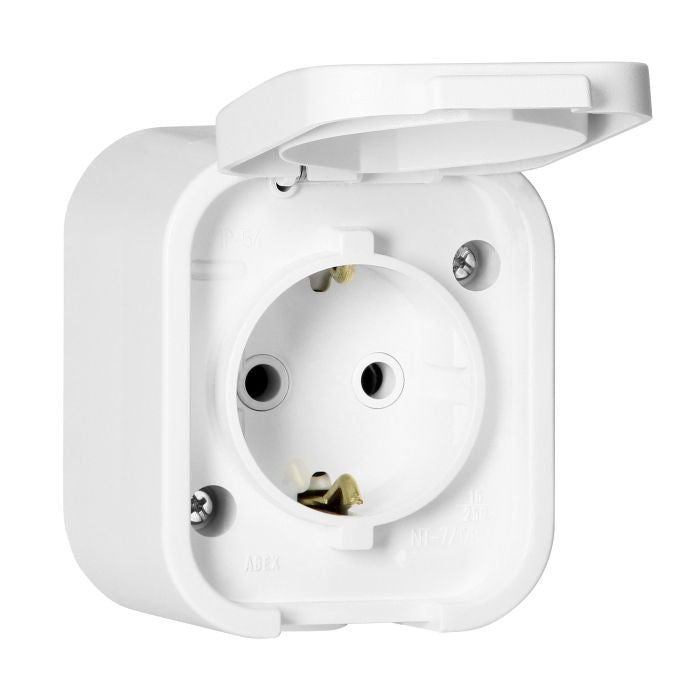 ANCO Hydra+ 1-es földelt dugalj, IP54, fehér