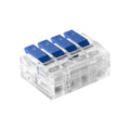 ANCO 4 pólusú vezetékösszekötő, oldható, 4 x 0,75–4 mm², 32 A, 450 V, átlátszó, 4 db