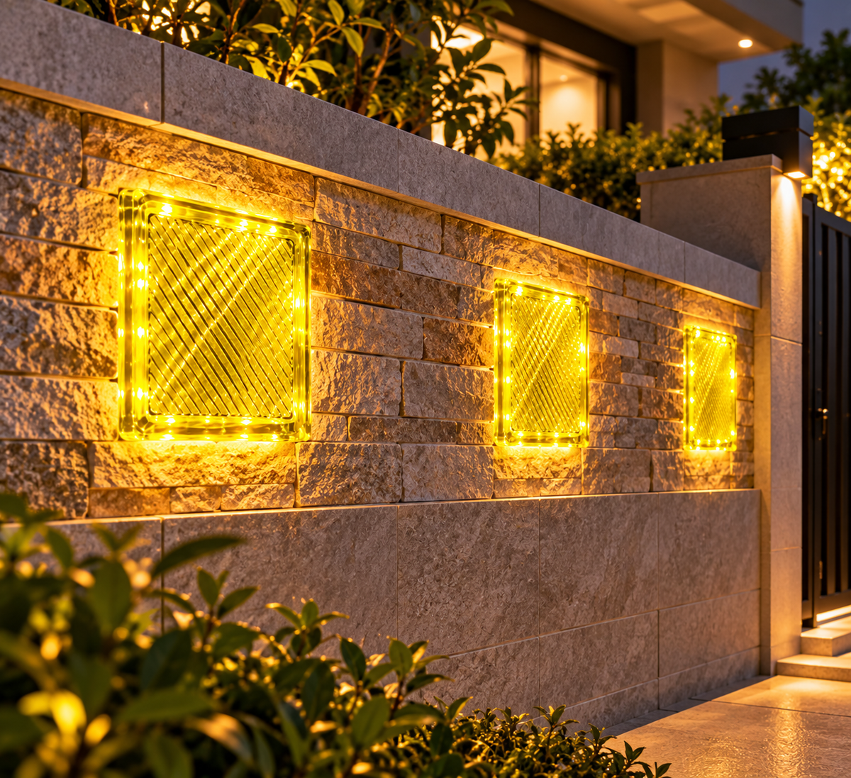 LED Crystalbrick crystal brick light – G10, 1×2 W, yellow