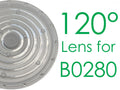 T6468/A0 120° lencse B0280 LED csarnokvilágítóhoz