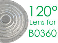 T6470/A0 120° lencse B0360 LED csarnokvilágítóhoz