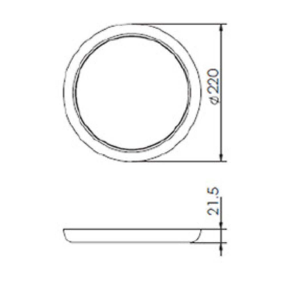 SMALUX CD0220-AM-TW-DP LED mennyezeti lámpa – 18 W, WW/NW/CW, IP44