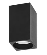 ANCO GU10 surface-mounted ceiling light, cube, aluminium, IP20, black