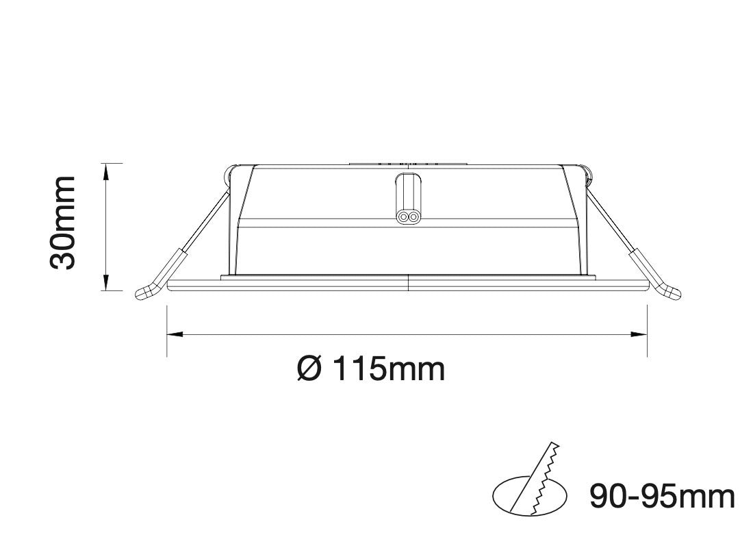 OSRAM LP DL D90 7W 840 RD LED mélysugárzó – 7 W, 900 lm, 4000 K