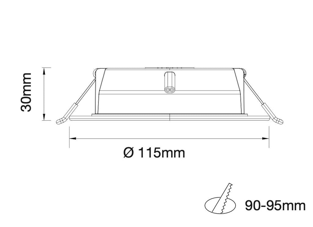 OSRAM LP DL D90 7W 830 RD LED mélysugárzó – 7 W, 850 lm, 3000 K