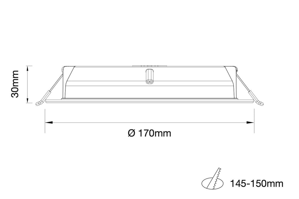 OSRAM LP DL D145 15W 865 RD LED mélysugárzó – 15 W, 1900 lm, 6500 K