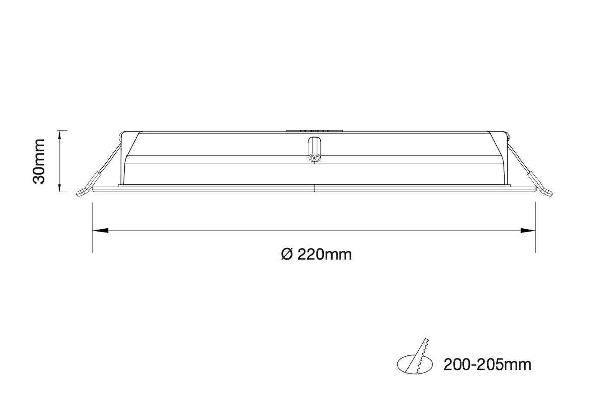 OSRAM LP DL D195 20.5W 830 RD LED mélysugárzó – 20,5 W, 2550 lm, 3000 K