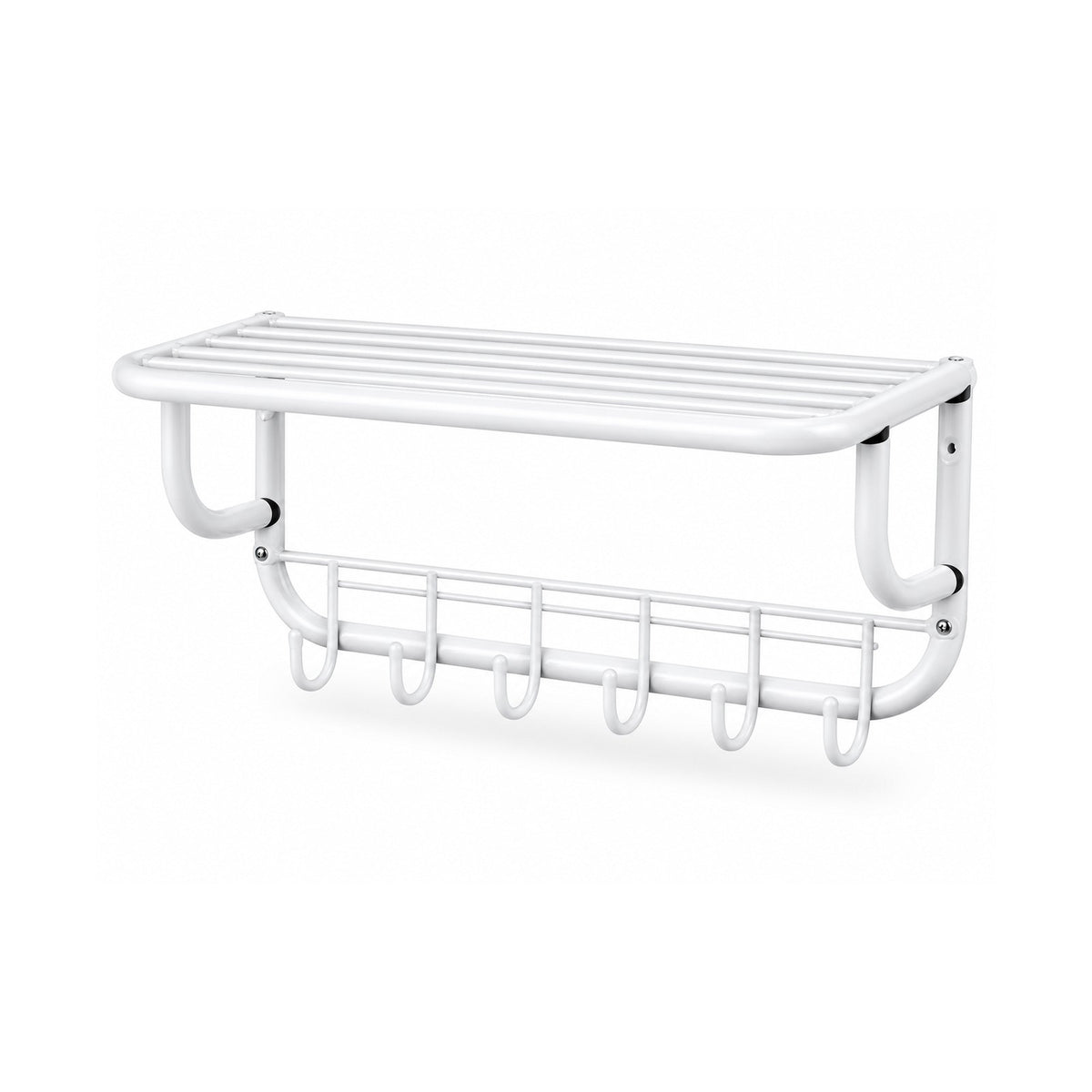 EP884 Wall Shelf with Hooks