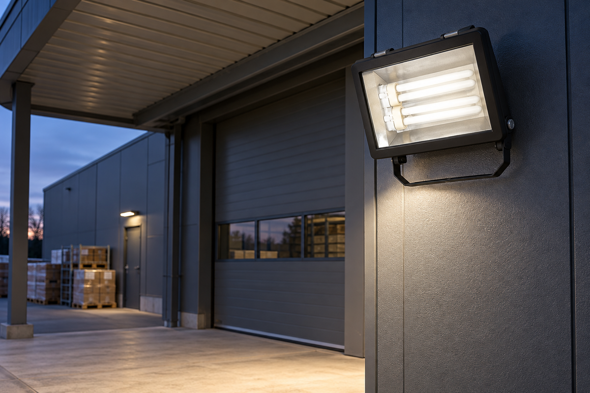 FL-226B outdoor floodlight – black, with lamps and ballast