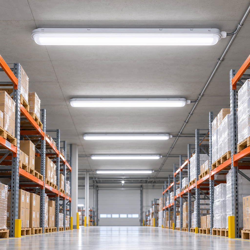 FL7556H2 (EM) por- és páramentes LED lámpatest vészvilágítással – 56 W, 6100 lm, 1500 mm, 4000 K, IP65