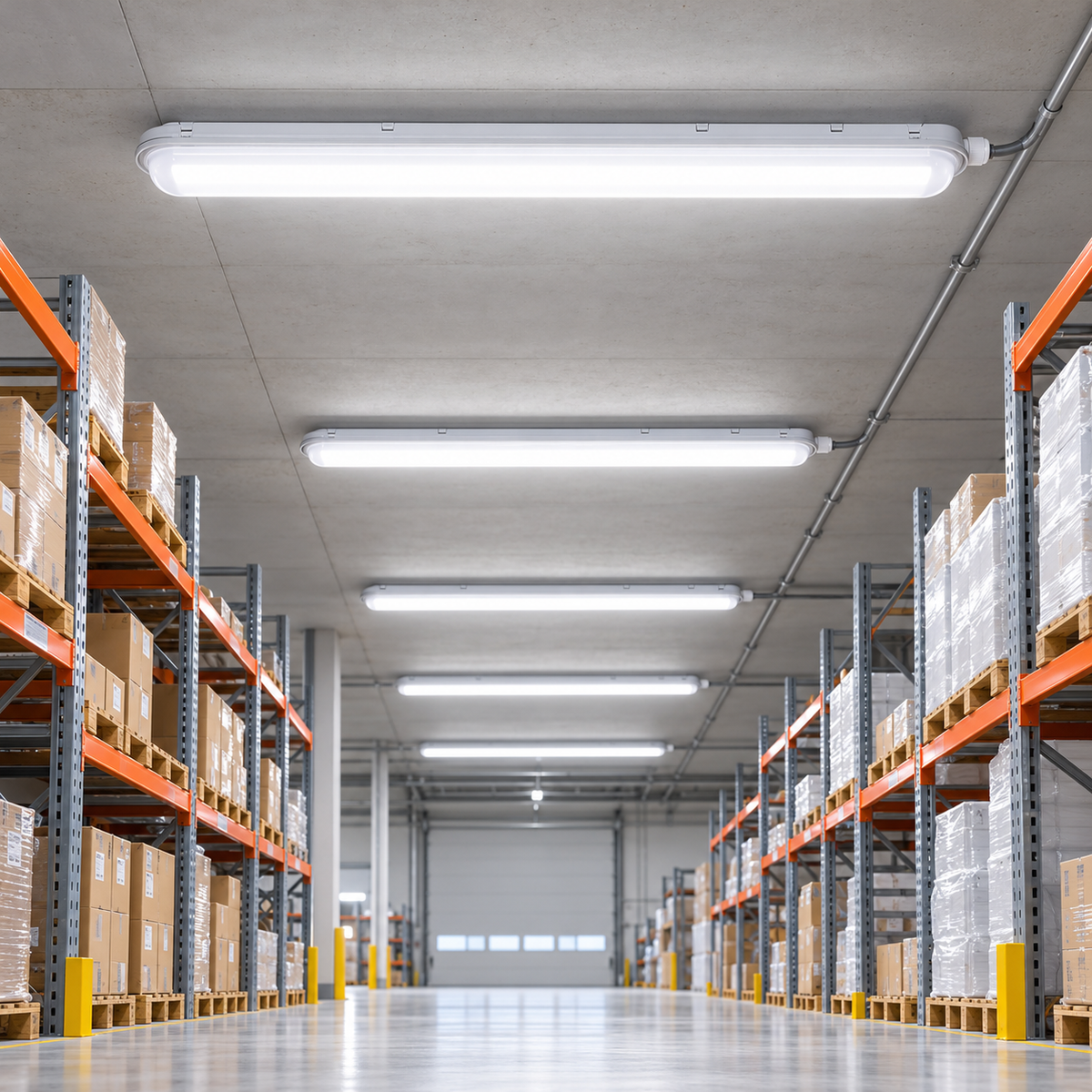 FL7556H2 (EM) por- és páramentes LED lámpatest vészvilágítással – 56 W, 6100 lm, 1500 mm, 4000 K, IP65