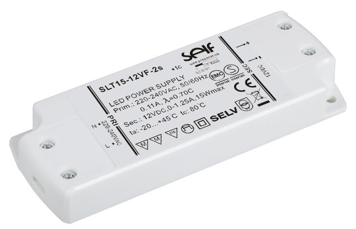 LANDLITE SLT15-12VF-2S LED tápegység, 15W, 12V
