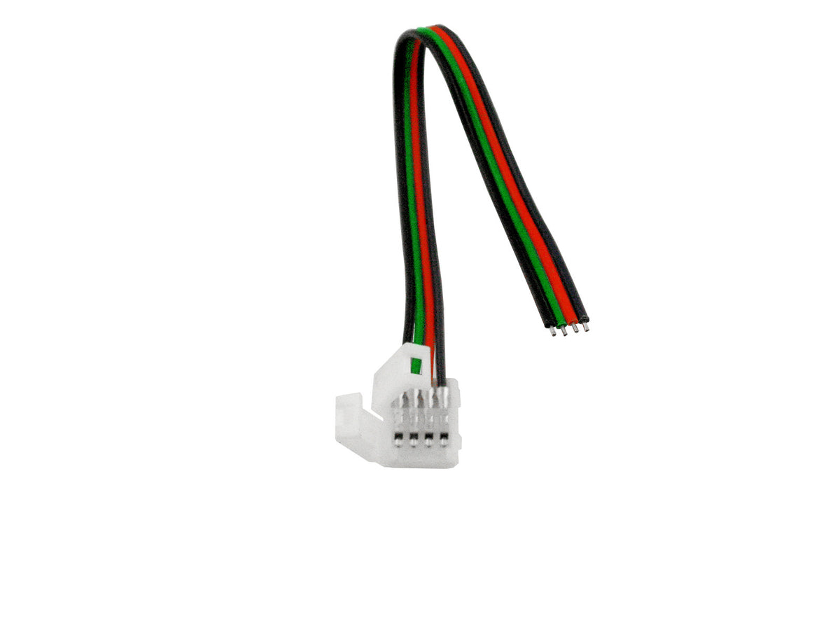 LANDLITE Tápkábel 10mm RGB LED szalaghoz, 15cm, 4-pin, IP20