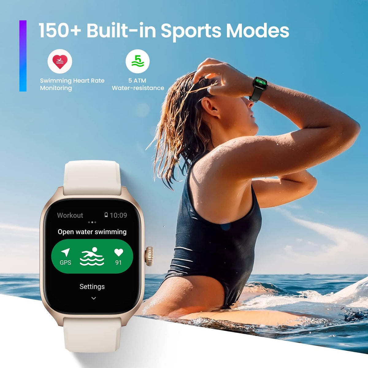 Amazfit GTS 4 okosóra – Infinite Black – 150+ sportmód (illusztráció)