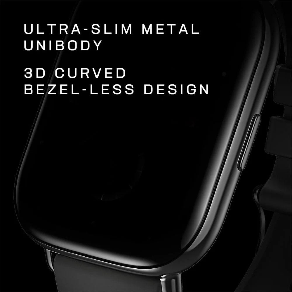Amazfit Zepp E okosóra – Onyx Black – ultravékony fém óratest, 3D ívelt keret nélküli üveg