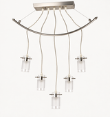 LANDLITE V2056/5C pendant light – 5 × G9, antique bronze